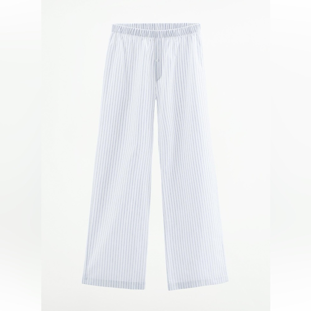 💟ZARA STRIPED POPLIN PANTS